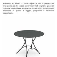 Tavolo emu pigalle 105 + 4 sedie emu pigalle