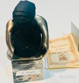 Statua in platino 950/1000 scultore G . Visentin