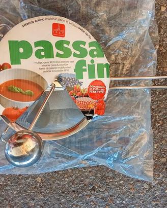 Passatutto con rete in accaio inox, nuovo