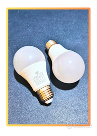 2pz Lampadina LED AC220V E27 9W con Sensore di Mov