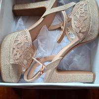 Sandali donna color bronzo n.39