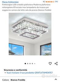 Plafoniera rettangolare moderna