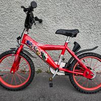 Bici bimbo "Cars" ruote 16pollici