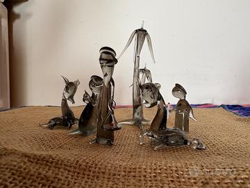 Figure per presepe in vetro