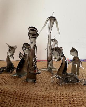 Figure per presepe in vetro