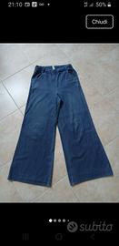 Pantaloni palazzo in denim 