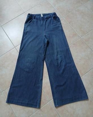 Pantaloni palazzo in denim 