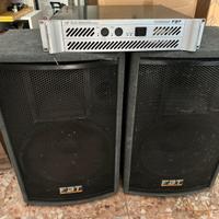USATO CASSE + AMPLIFICATORE  tel.3356728686