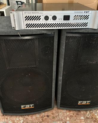 USATO CASSE + AMPLIFICATORE  tel.3356728686