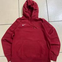 Felpa nike rossa con cappuccio - Taglia L - Unisex