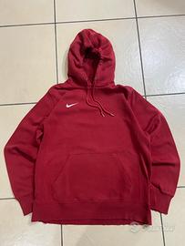 Felpa nike rossa con cappuccio - Taglia L - Unisex