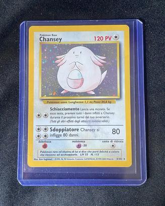 Pokemon TCG Chansey Set Base Holo 3/102 - ITA NM-