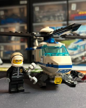 Lego City 7741 Elicottero + 60206 Aereo Polizia