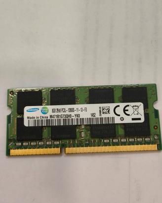 MEMORIA RAM SAMSUNG DDR3 8 GB SO-DIMM 12800S