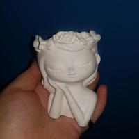 vasetto fatto in gesso