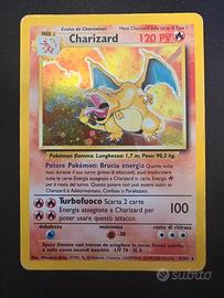 Pokémon Charizard Holo Set Base 4/102 ITA
