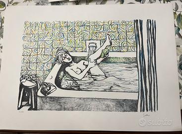 Renato guttuso quadro litografia