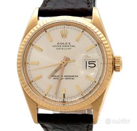 Rolex Date Just 36 ref. 1601 Automatic Oro Pelle