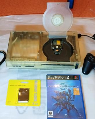 PlayStation 2 Fat Trasparente  Apertura Flip Top