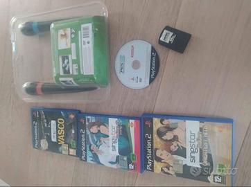Microfoni 2, 1 memory card e giochi Play Station2