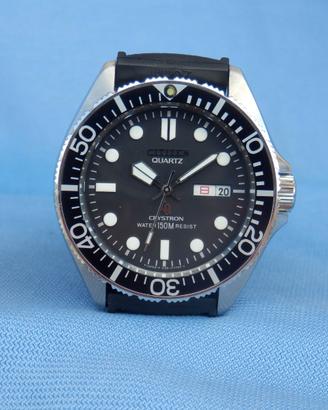 Citizen Quartz Diver Crystron 7301 Vintage 1980