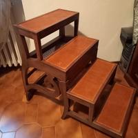 Poltrona a scaletta con paglia di Vienna