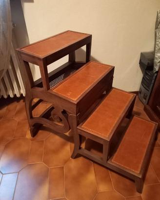 Poltrona a scaletta con paglia di Vienna