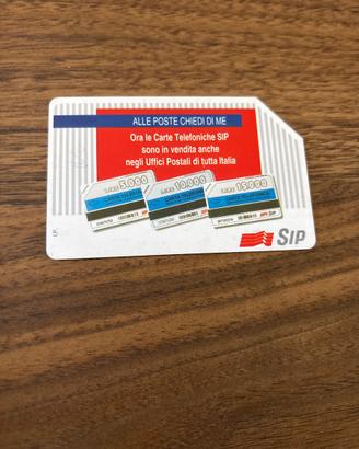 Scheda telefonica rara SIP da 10.000 lire