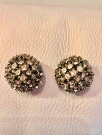 Orecchini a clip con strass anni ‘60