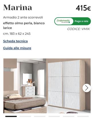 armadio due ante scorrevoli 