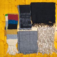 Set sciarpe lunghe con frange