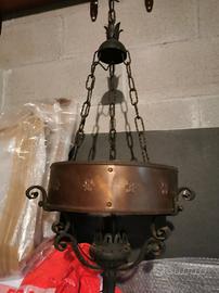 Lampadario per taverna, loggia o sottoportico 