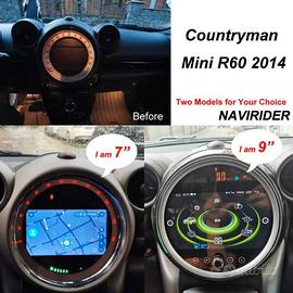 Autoradio mini r56 57 60 dal 2007 touch 9" carplay