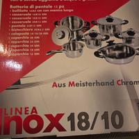 Batteria di pentole inox