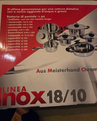 Batteria di pentole inox