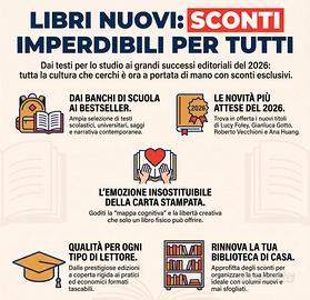Libri scolastci, universitari e romanzi