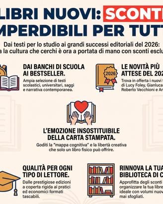 Libri scolastci, universitari e romanzi