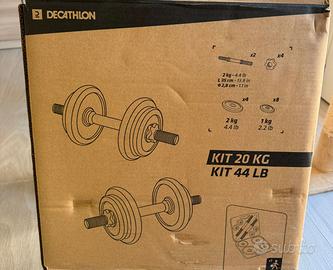 VALIGIETTA KIT MANUBRI PALESTRA 20KG