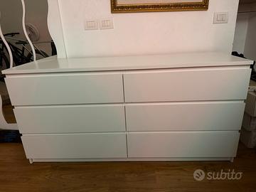 Cassettiera bianca Ikea