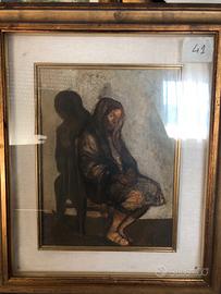 Ritratto donna Attilio Gattafu da collezione