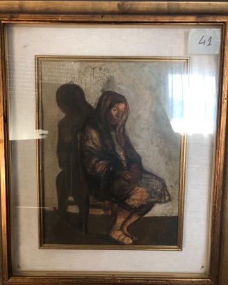 Ritratto donna Attilio Gattafu da collezione