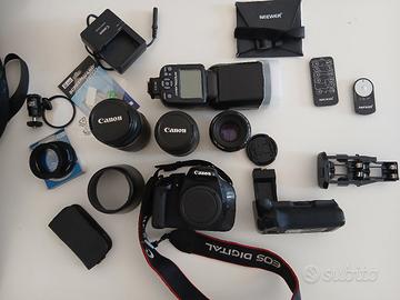 canon eos 600 d Super Kit Completo 3 obiettivi