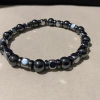 Produzione artiginale Bracciale ematite e acciaio