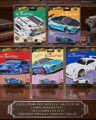 Hot wheels Car Culture SILHOUETTES Set Completo 5