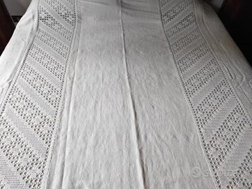 Coperta matrimoniale in lino e cotone