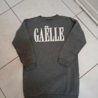 vestito felpato gaelle bambina