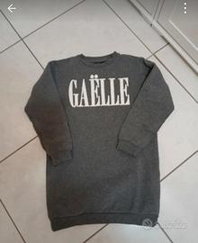 vestito felpato gaelle bambina