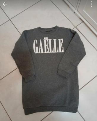 vestito felpato gaelle bambina