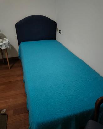 Letto singolo flou e poltroncina coordinata