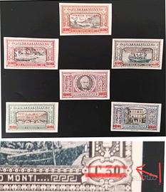 C1V Colonie Somalia le 6 Prove com varietà una MNH